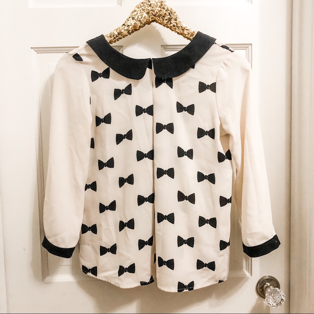 LIKE NEW - Lauren Conrad Bow Blouse - XS